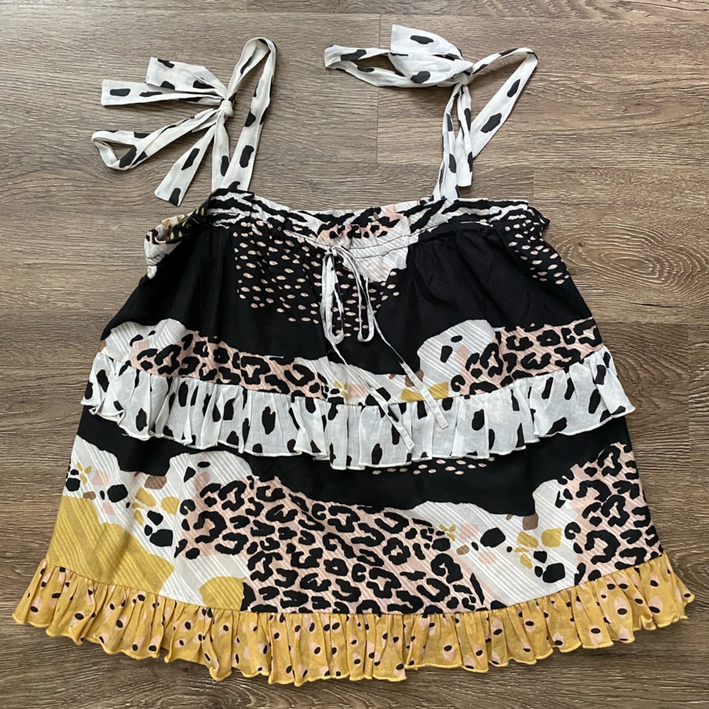 Anthropologie Conditions Apply Mixed Print Tank